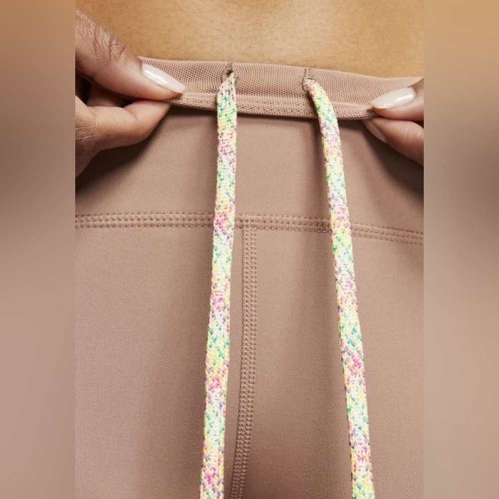 NIKE Speed Icon Clash in Desert Dust 7/8 Running Legging Women's Size M - Picture 6 of 16